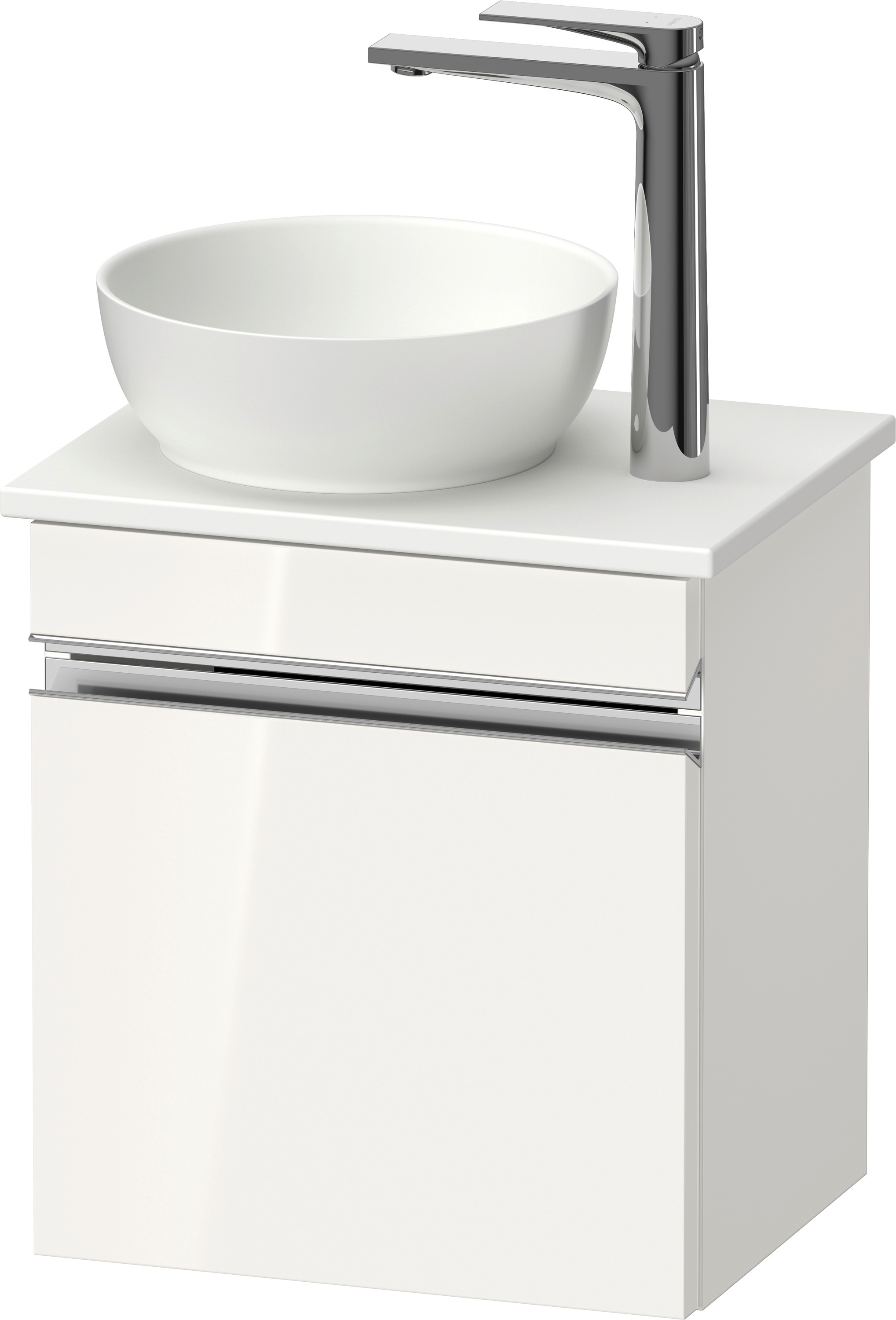 Duravit Sivida skříňka 40x32.5x44 cm pod umyvadlo závěsná bílá-chrom SV4656R10220000