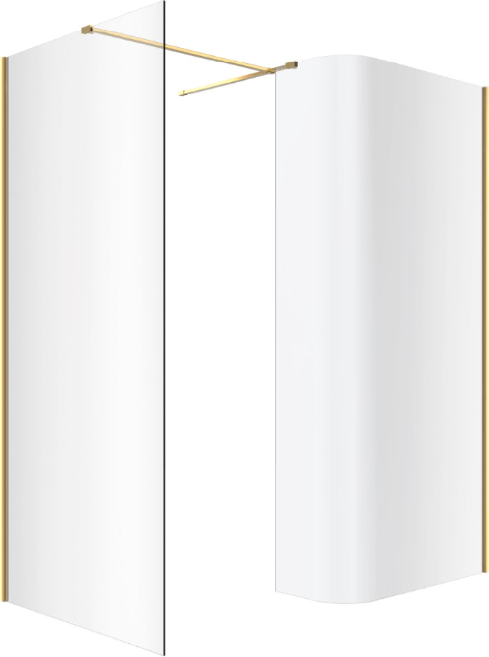 Sada sprchová zástěna walk-in Excellent Vidoq KAEX.1507.930.LP.GL, sprchová zástěna walk-in Excellent Vidoq KAEX.1506.900.LP.GL