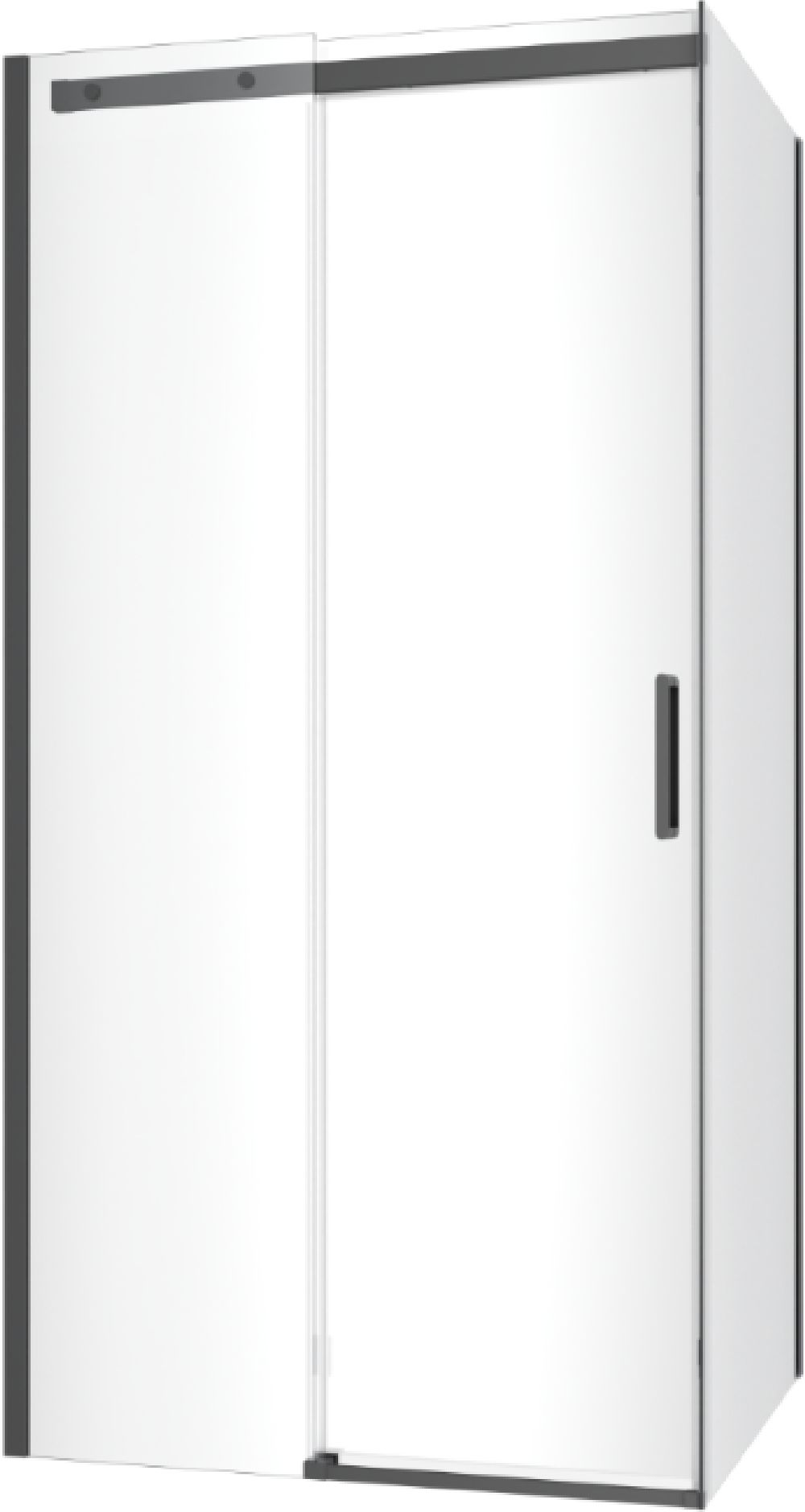 Sada sprchové dveře Excellent Rols KAEX.2612.1000.LP2/2.BL, sprchová zástěna s dveřmi Excellent Rols KAEX.2606.900.LP.BL, KAEX.2612.1000.LP1/2.BL