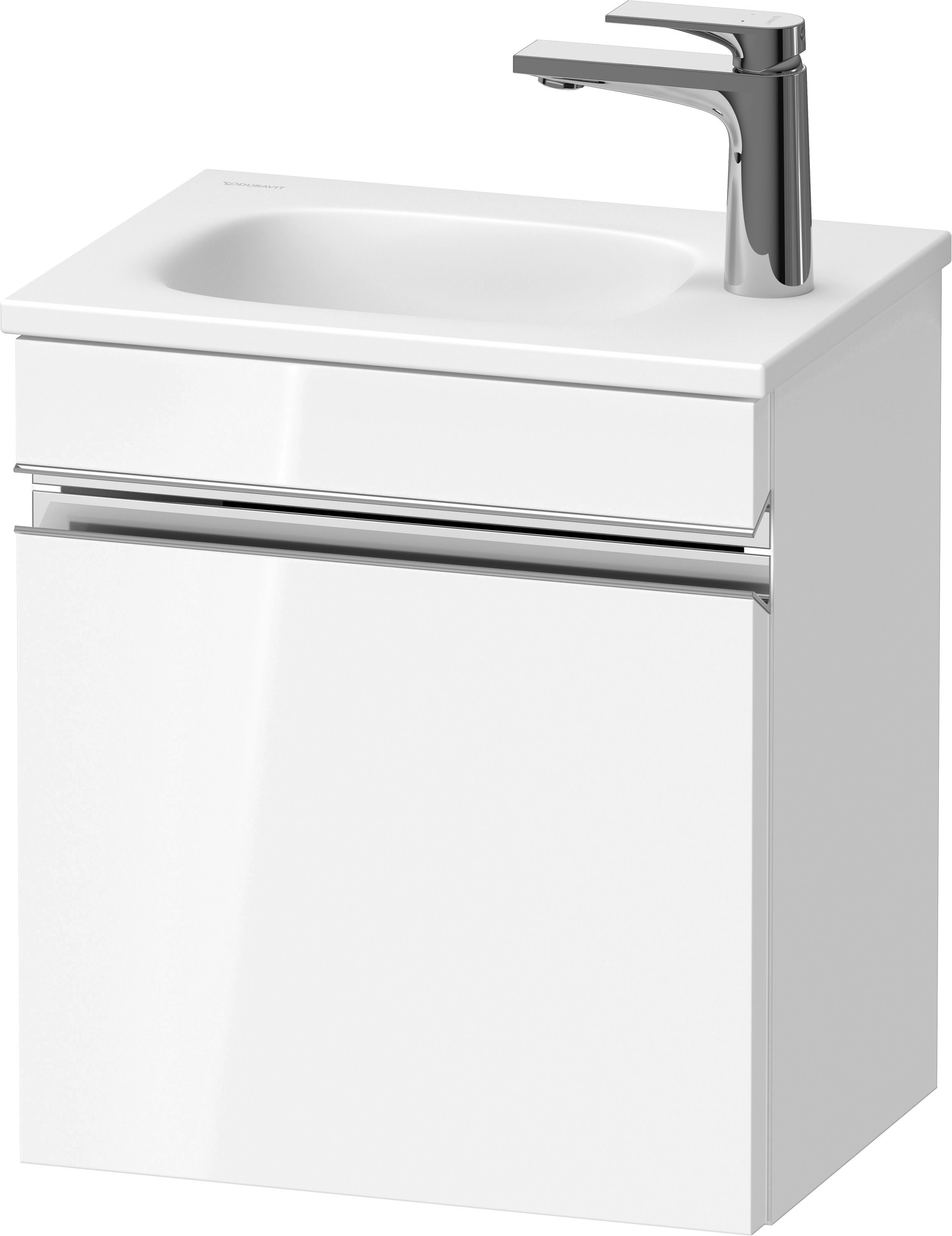 Duravit Sivida skříňka 40x29.5x44 cm pod umyvadlo závěsná bílá-chrom SV4649L10220000