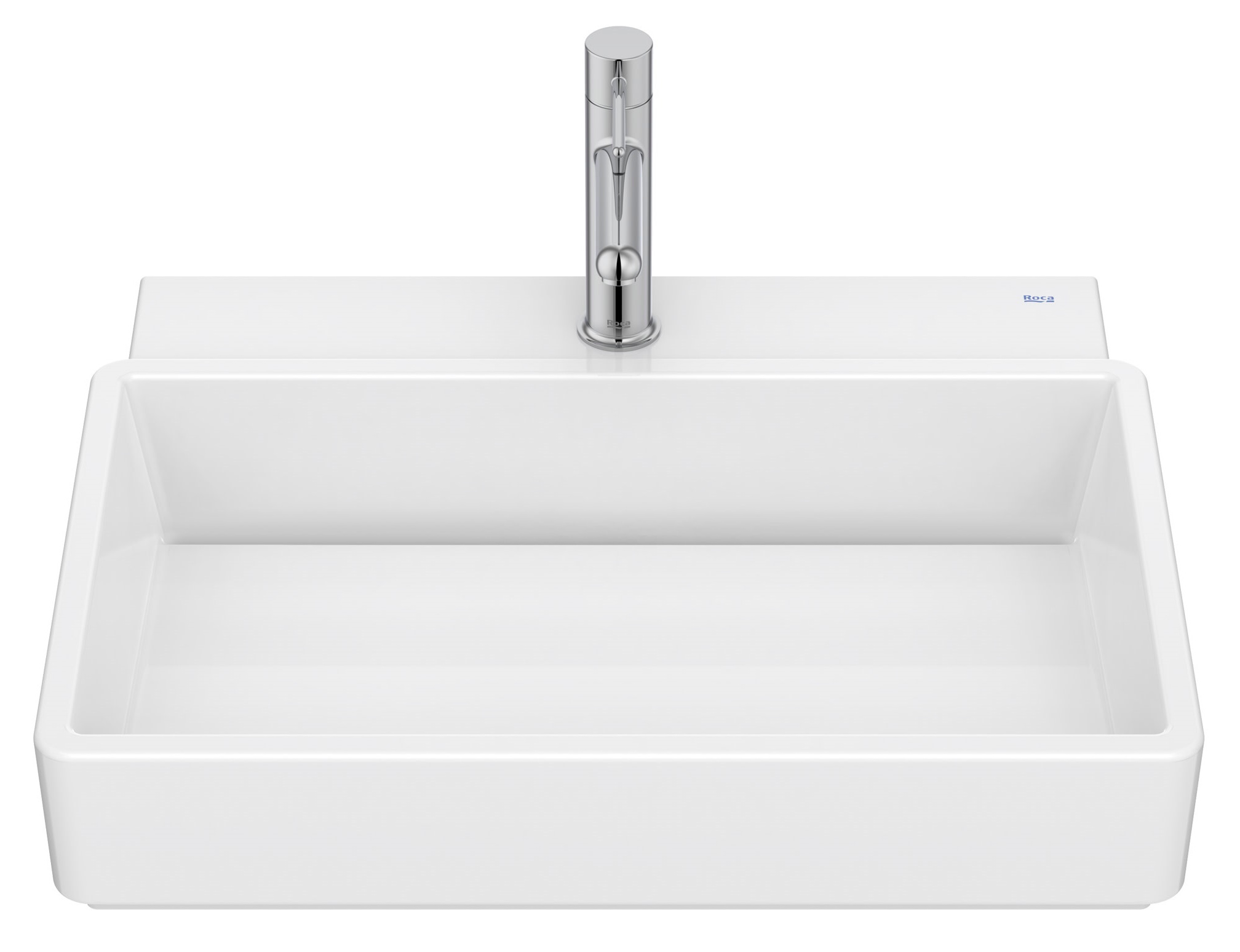 Roca Tura umyvadlo 55x43 cm obdélníkový klasický-na pult bílá A327693S00