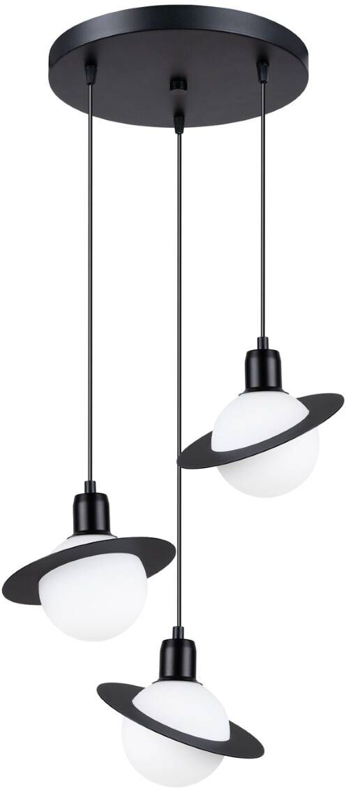 Sollux Lighting Hyperion závěsné svítidlo 3x8 W bílá-černá SL.1359