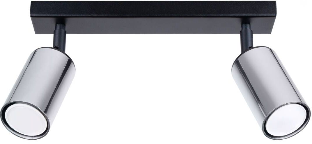 Sollux Lighting Winx stropní světlo 2x10 W černá-chrom SL.1367