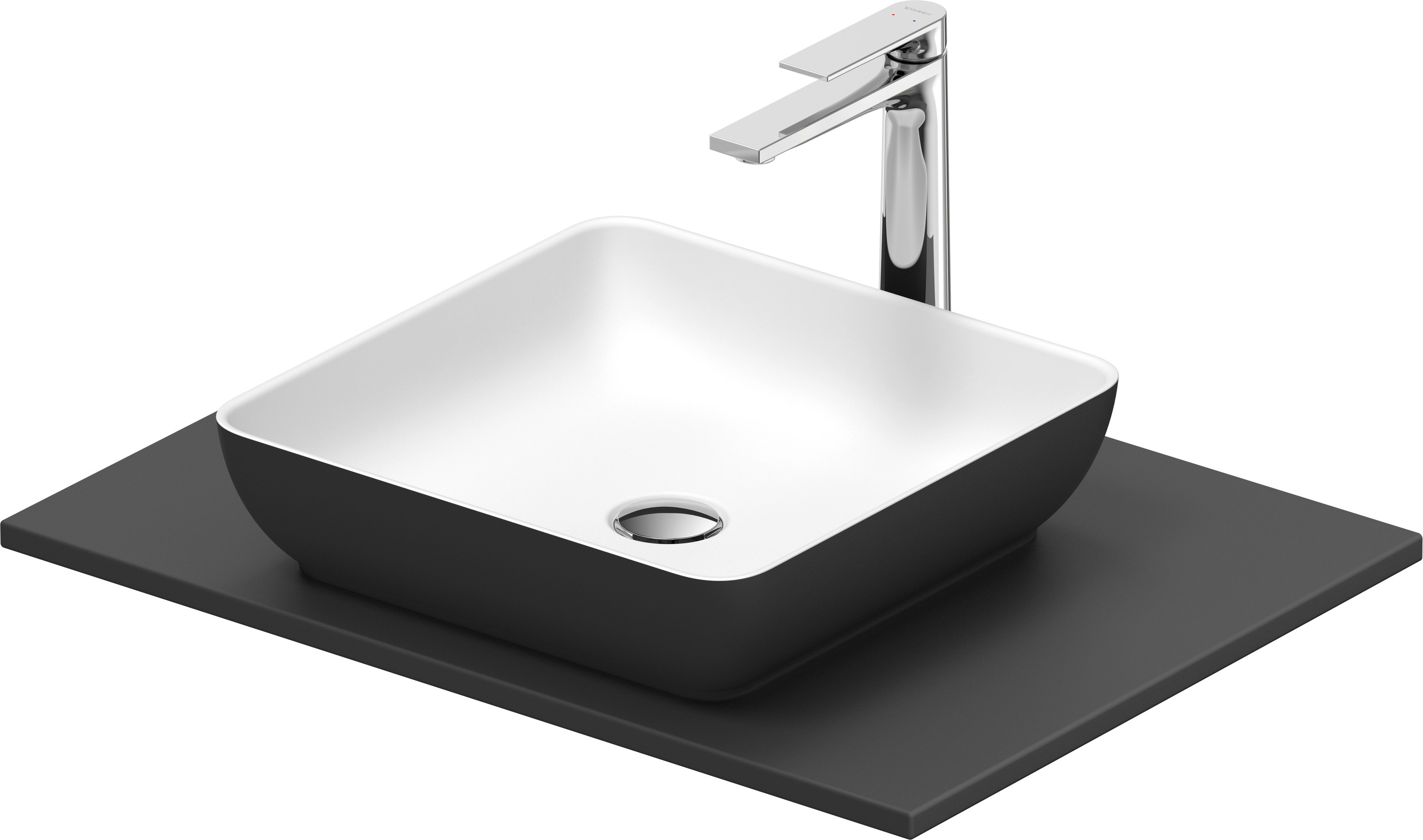 Duravit Sivida umyvadlo s konzolou 68 cm šedá 268017FI00