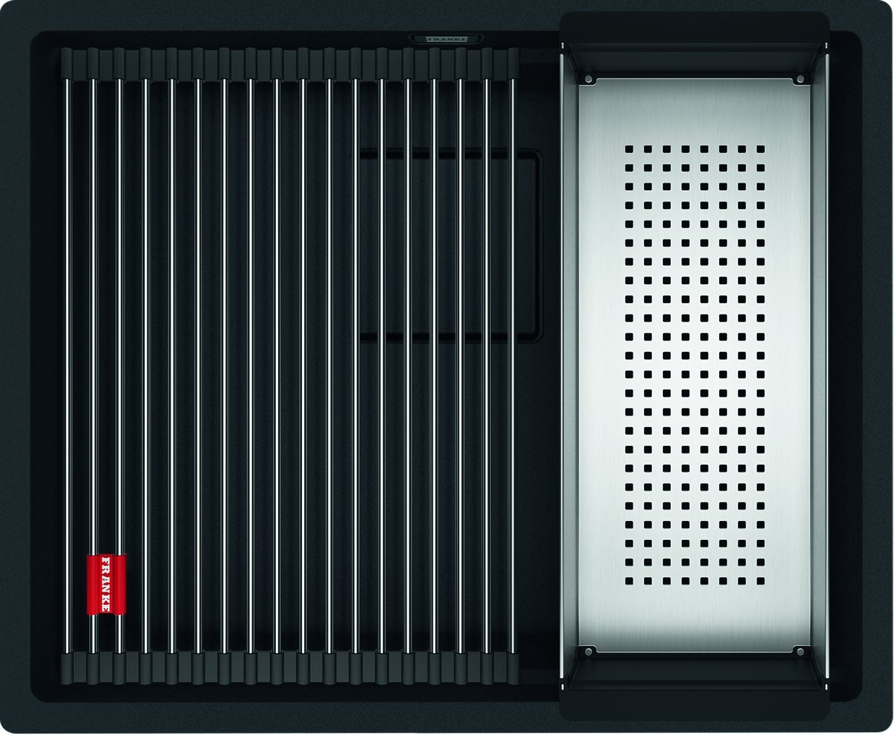 Franke Kanon granitový dřez 56x46 cm černá 125.0721.150