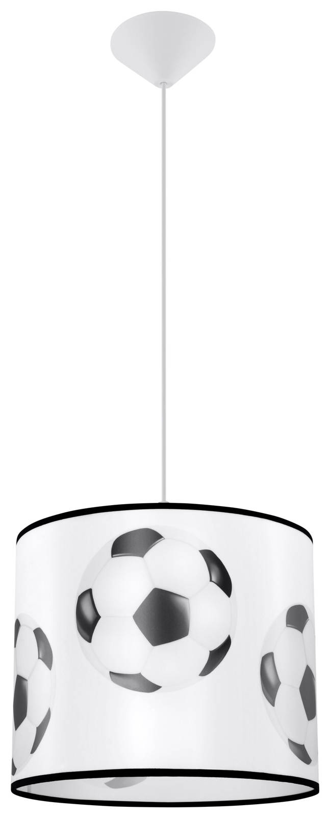 Sollux Lighting Piłka závěsné svítidlo 1x15 W bílá-černá SL.1424