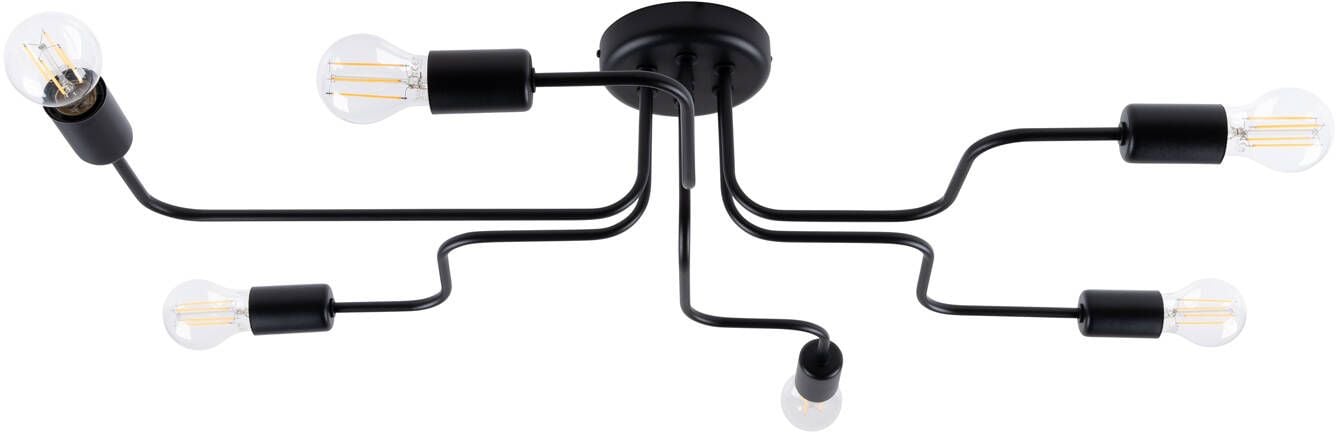 Sollux Lighting Vector stropní světlo 6x15 W černá SL.1447