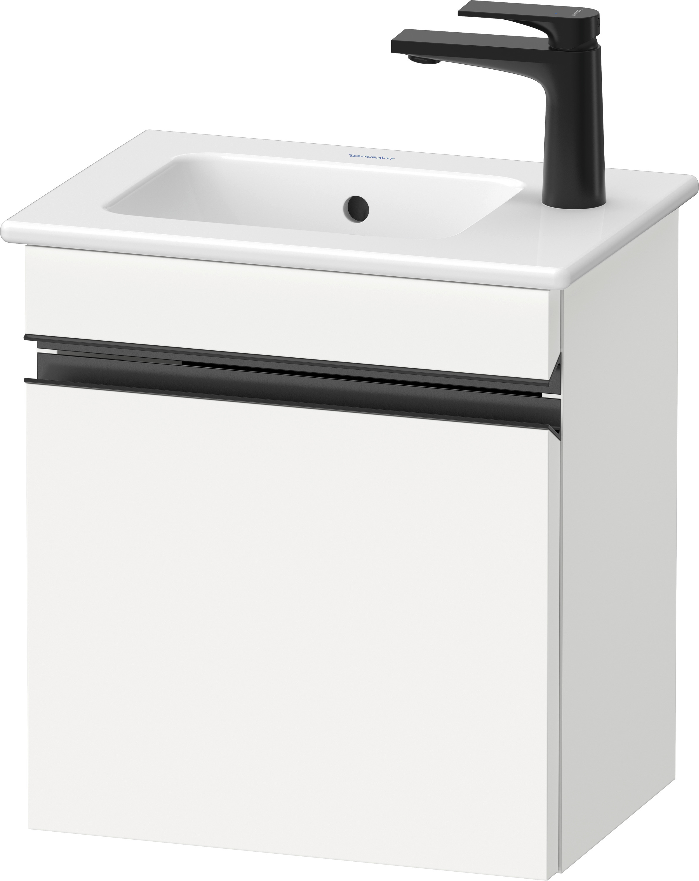 Duravit Sivida skříňka 40x28.7x44.3 cm pod umyvadlo závěsná bílá-černá SV4642LBD180000