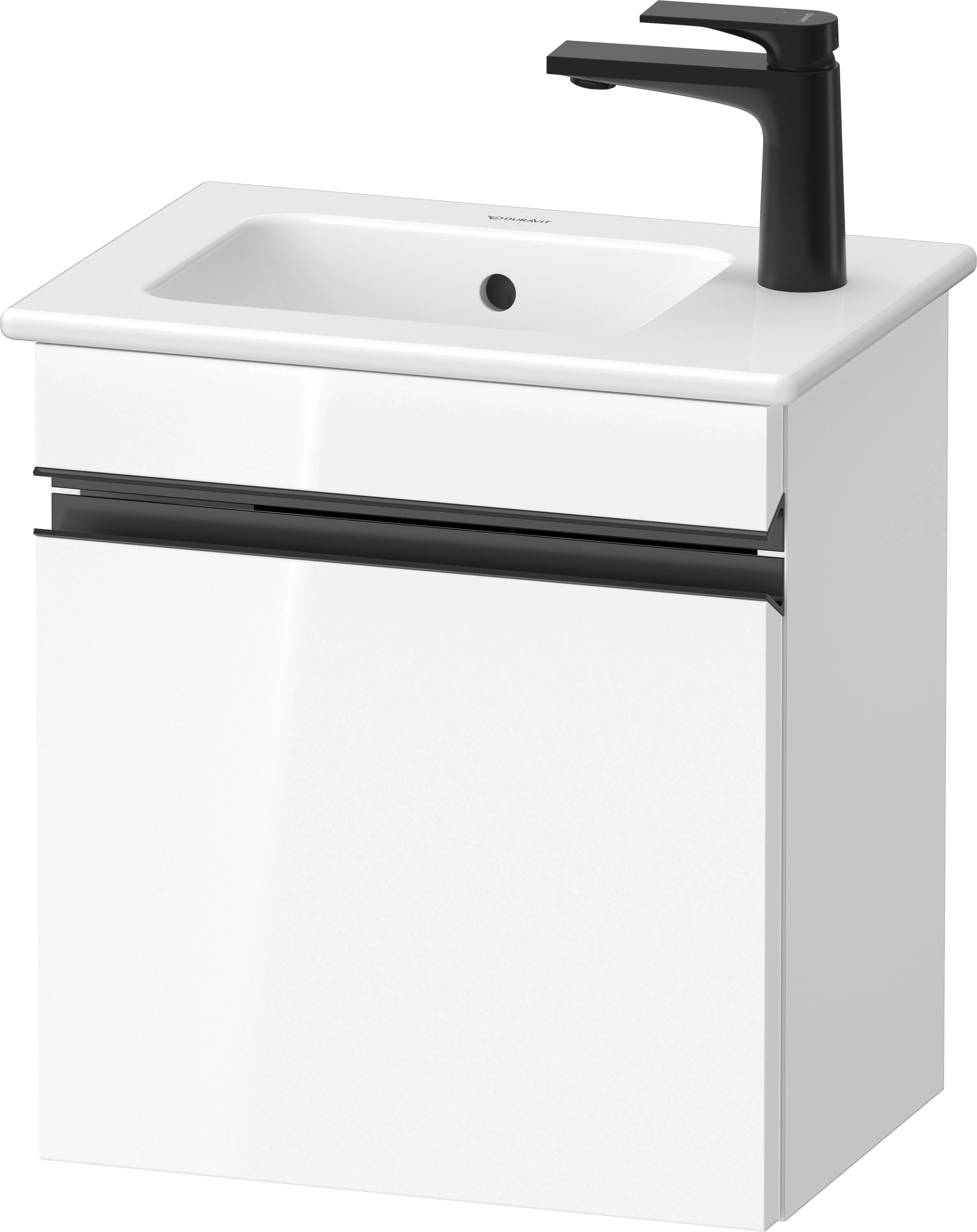 Duravit Sivida skříňka 40x28.7x44.3 cm pod umyvadlo závěsná bílá-černá SV4642LBD220000