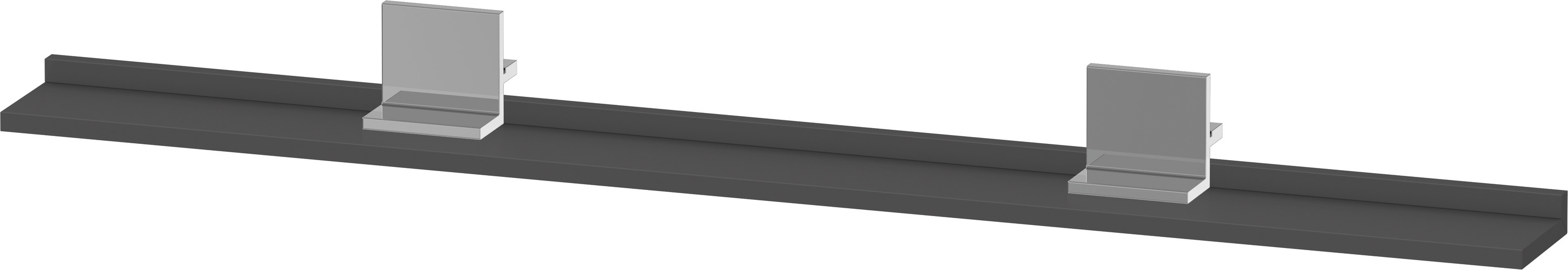 Duravit Sivida polička 128 cm grafitová-chrom SV7435010490000