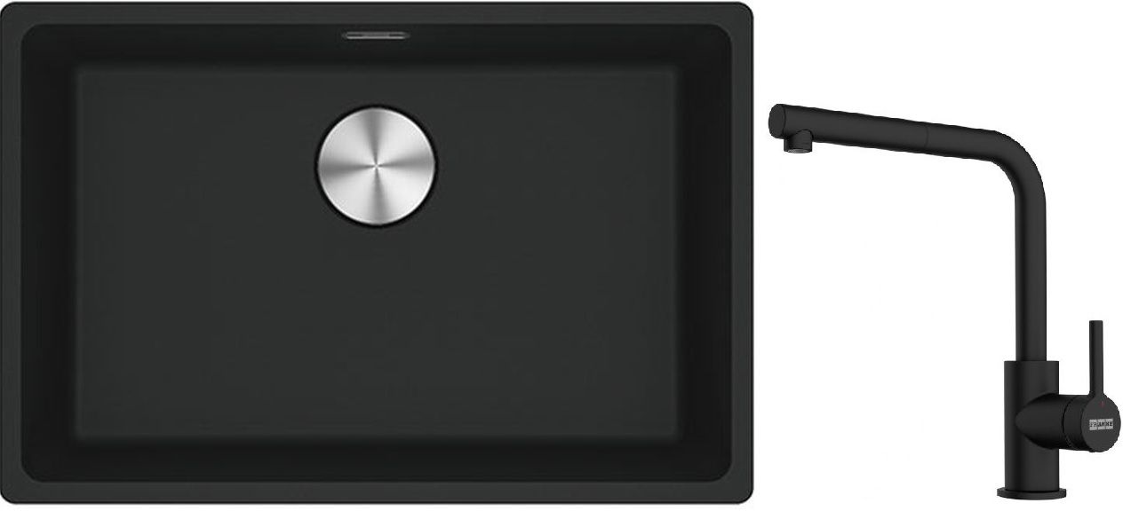 Sada granitový dřez Franke Maris 125.0687.256, kuchyňská baterie Franke Lina 115.0712.435