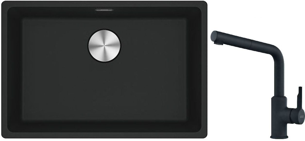 Sada granitový dřez Franke Maris 125.0698.009, kuchyňská baterie Franke Urban 115.0627.523