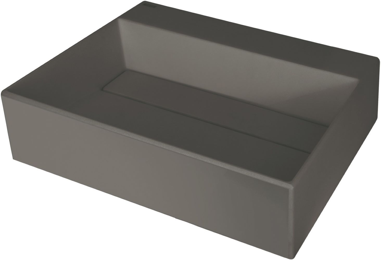 Deante Correo umyvadlo 50x40 cm obdélníkový na pult antracitová CQR_TU5M
