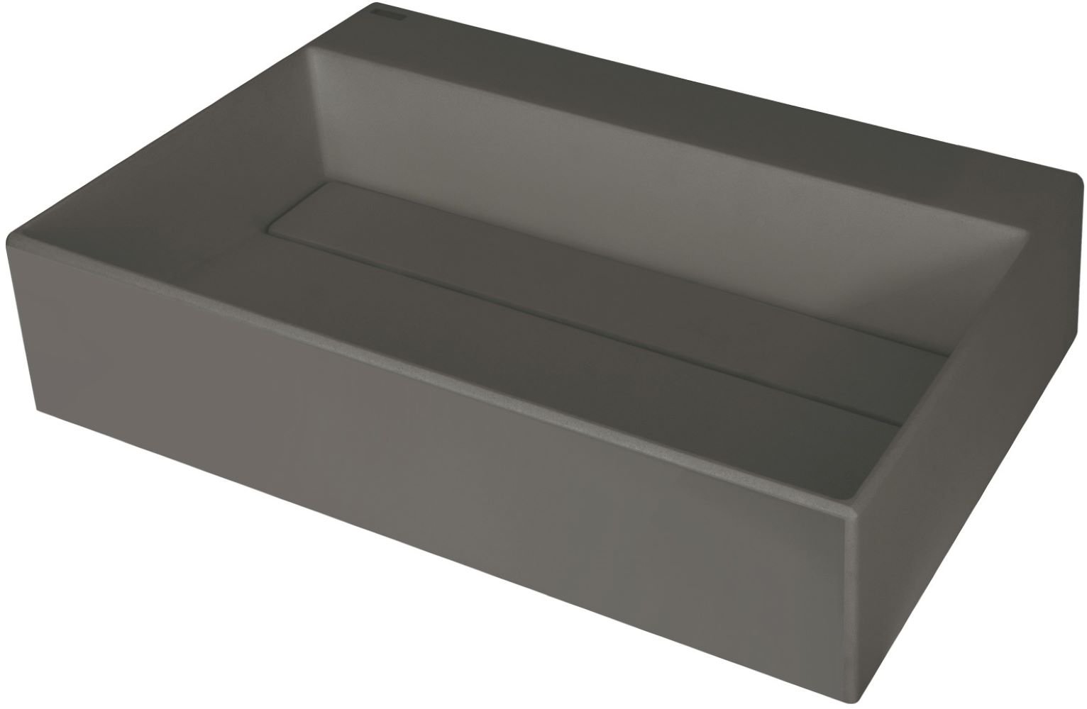 Deante Correo umyvadlo 60x40 cm obdélníkový na pult antracitová CQR_TU6M