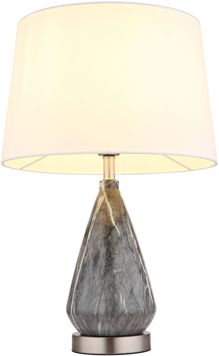 Globo Lighting Kisa stolní lampa 1x40 W bílá-šedá-nikl 24147W