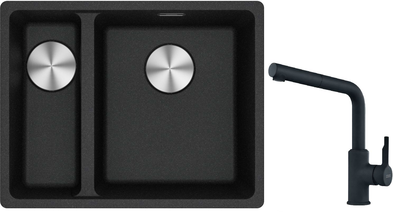 Sada granitový dřez Franke Maris 125.0687.269, kuchyňská baterie Franke Urban 115.0627.523
