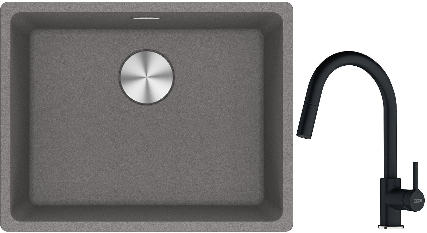 Sada granitový dřez Franke Maris 125.0698.006, kuchyňská baterie Franke Lina 115.0626.055