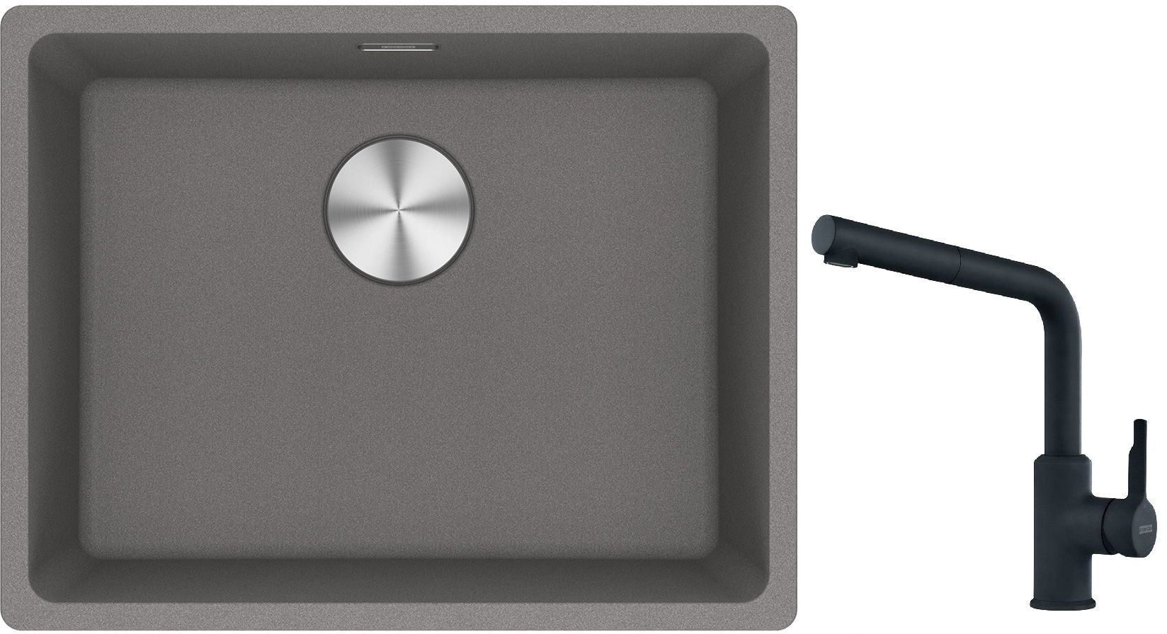Sada granitový dřez Franke Maris 125.0698.006, kuchyňská baterie Franke Urban 115.0627.523