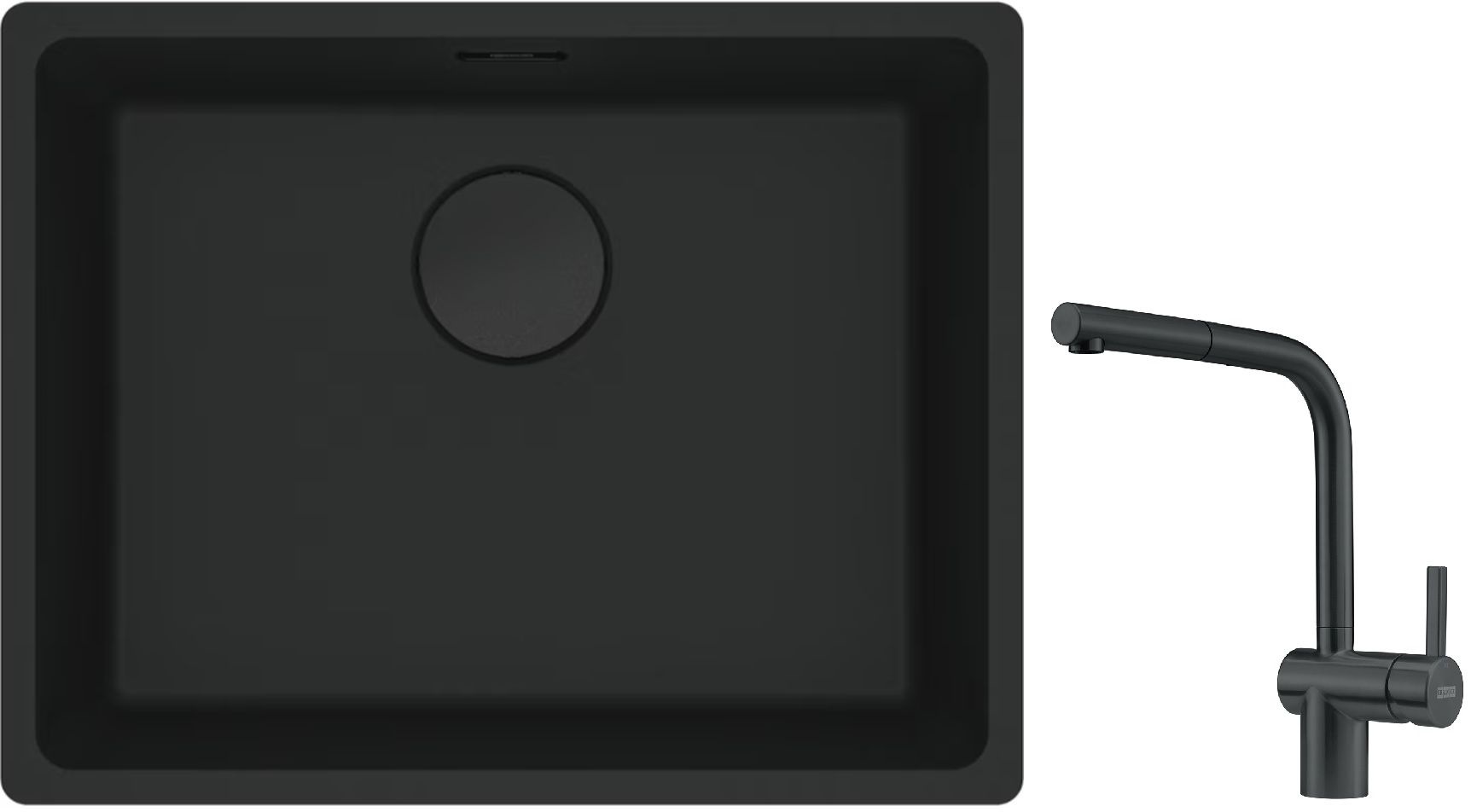 Sada granitový dřez Franke Maris 125.0698.009, kuchyňská baterie Franke Atlas 115.0550.427