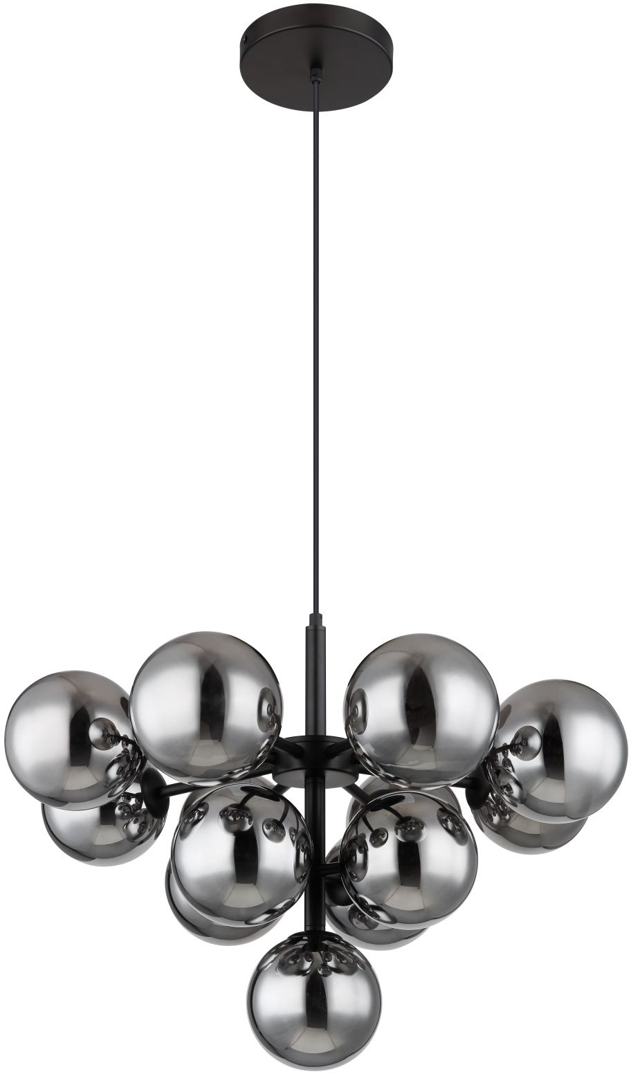 Globo Lighting Grappy závěsné svítidlo x5 W černá-kouřová 56143-13