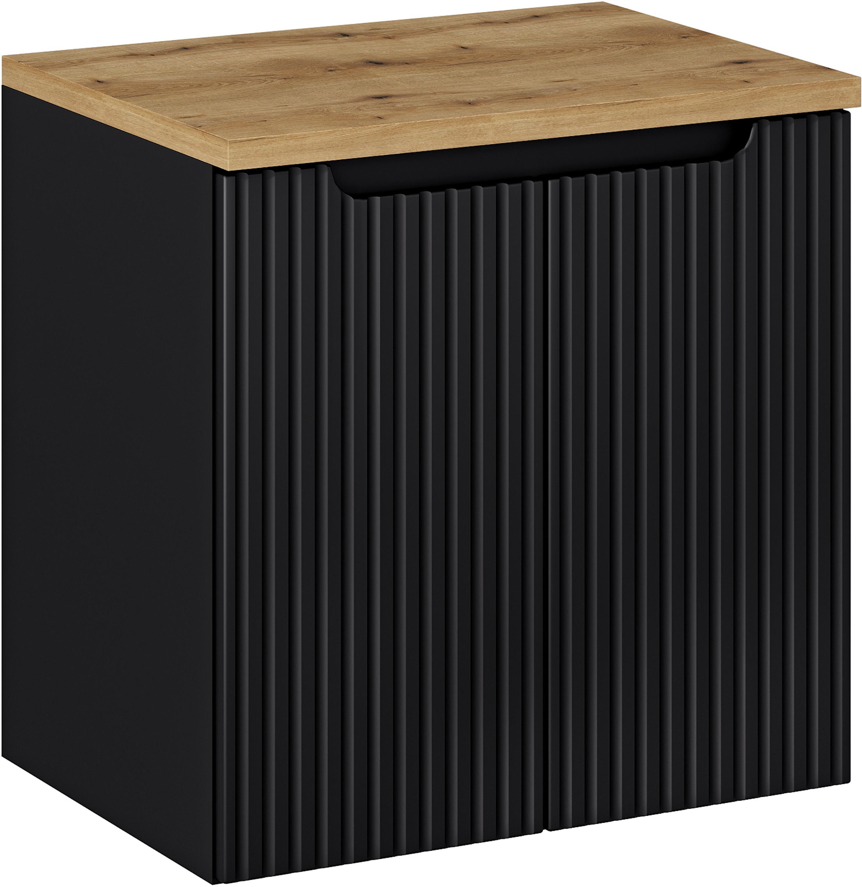 Sada skříňka Comad Nova Black NOVA BLACK D2 82-60-2D, deska Comad Nova Oak NOVA OAK A 89-60