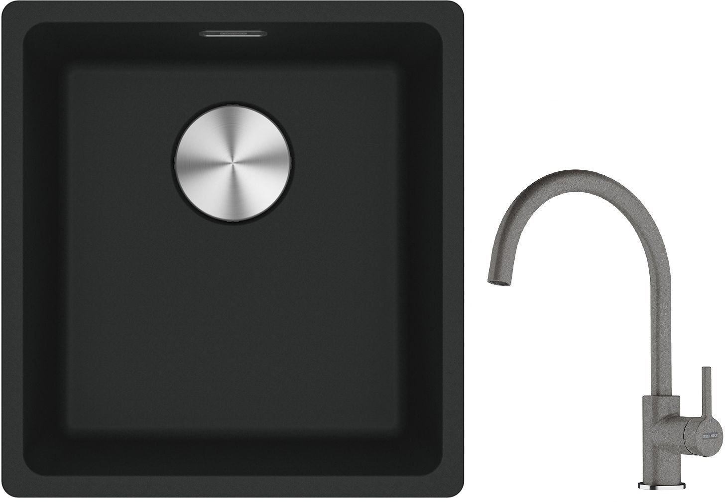 Sada granitový dřez Franke Maris 125.0698.004, kuchyňská baterie Franke Lina 115.0626.022