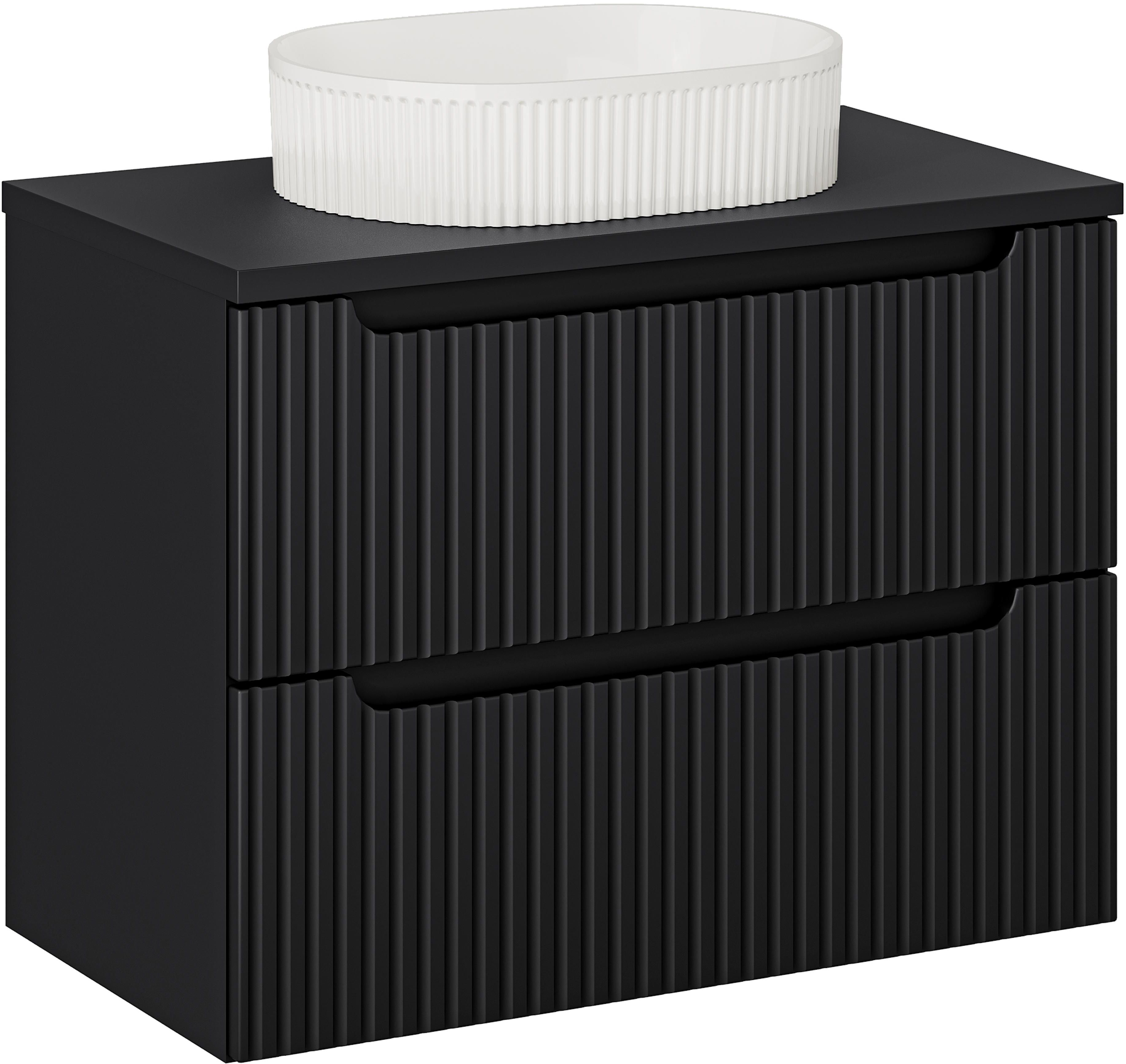 Sada skříňka Comad Nova Black NOVA BLACK D2 82-80-2S, umyvadlo Comad Beyond BEYOND 5 WHITE ( E-6564 ), NOVA BLACK B 89-80