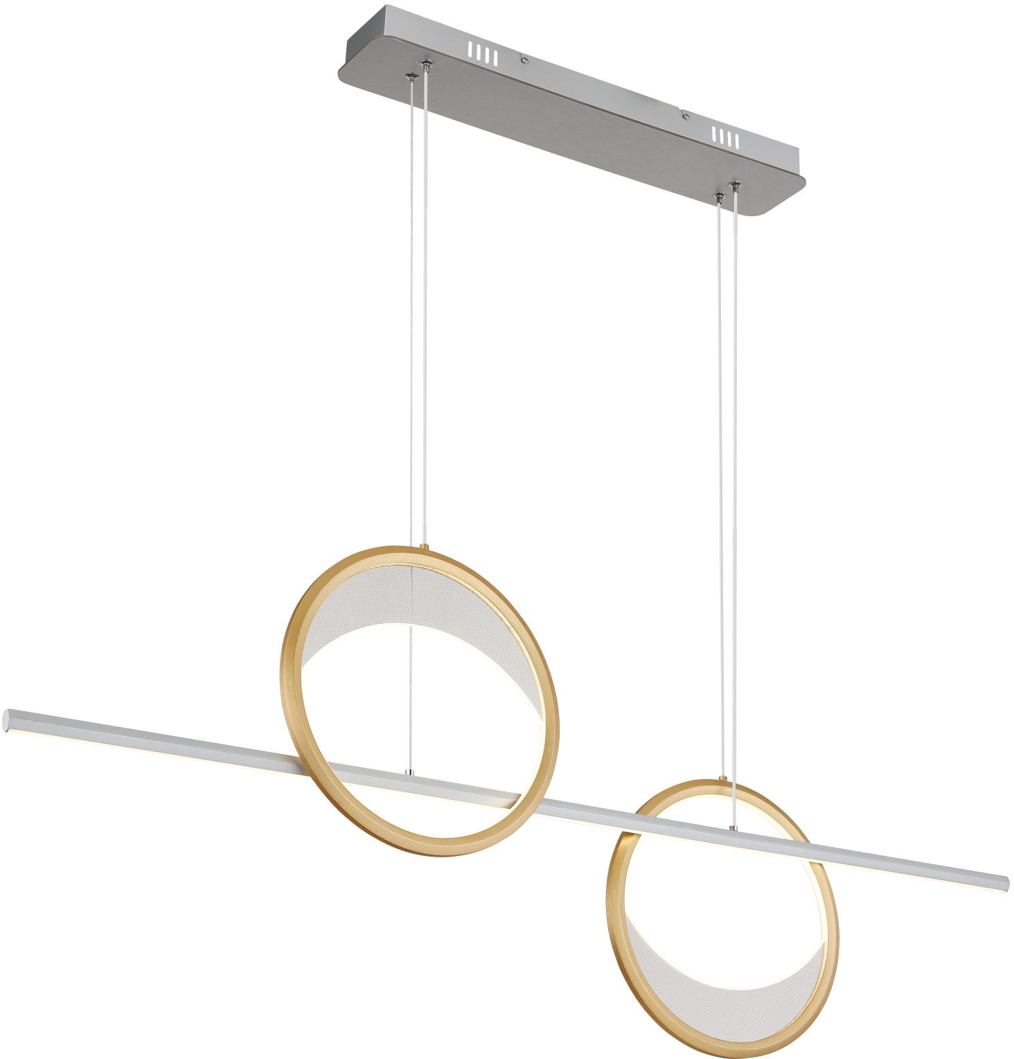 Globo Lighting Umbra závěsné svítidlo 1x40 W bílá-zlatá-stříbrná 67333-40H