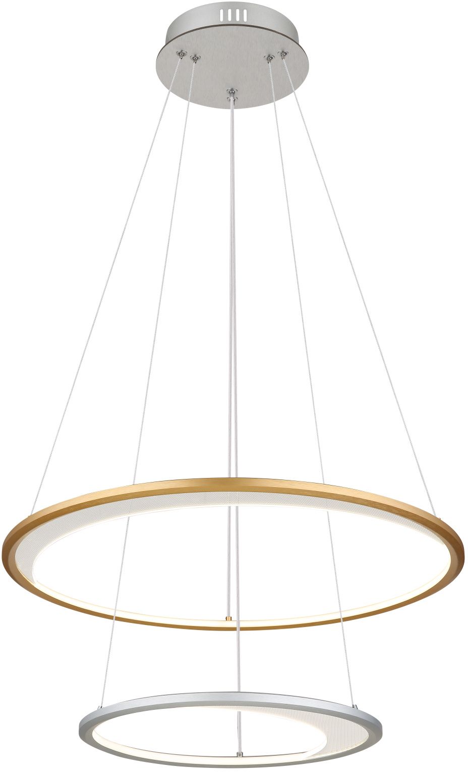 Globo Lighting Umbra závěsné svítidlo 1x40 W bílá-zlatá-stříbrná 67333-44H