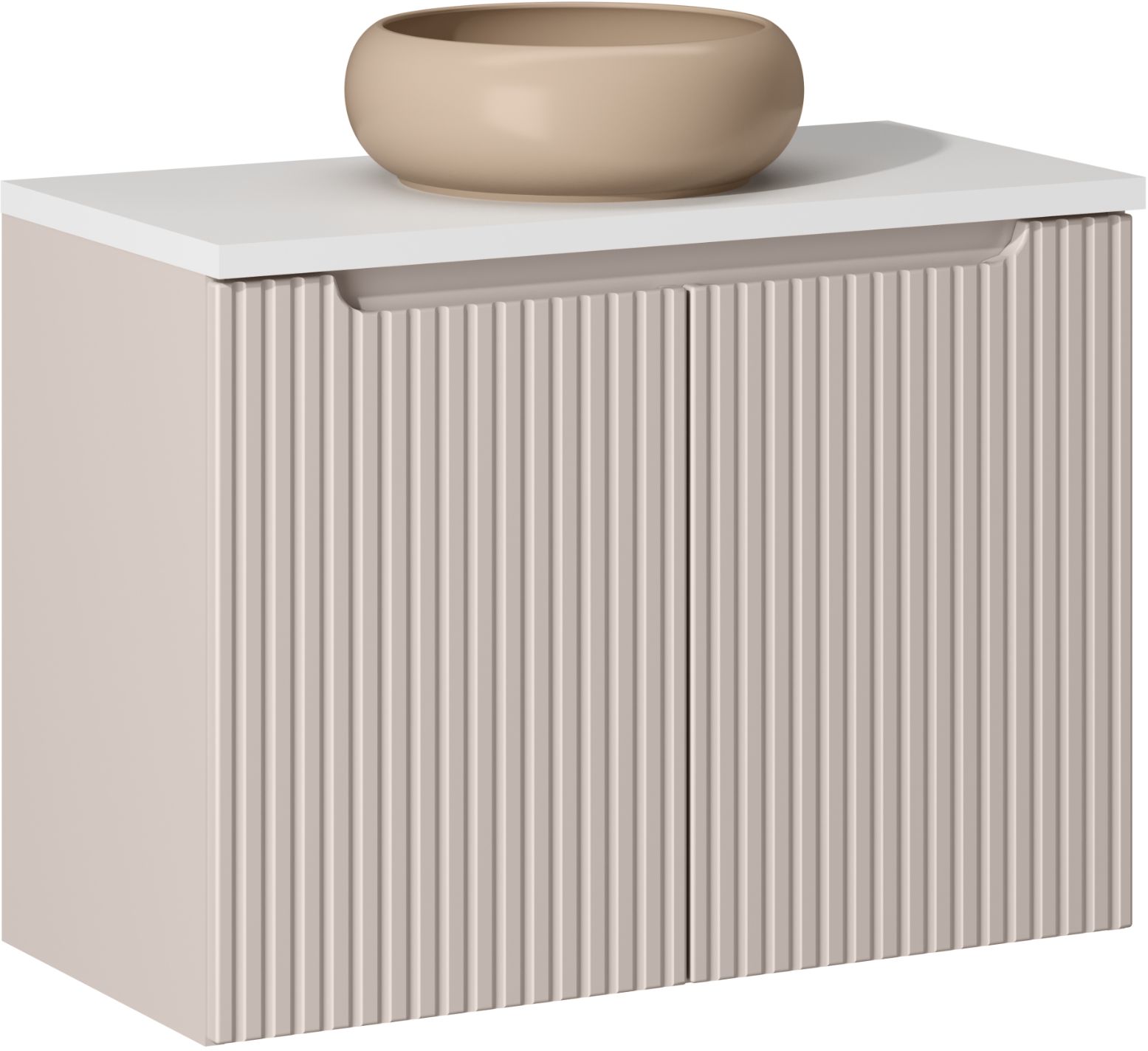 Sada skříňka Comad Nova Cashmere NOVA CASHMERE 82-80-2D, umyvadlo Comad Wiki UN-WIKI-MC, NOVA WHITE 89-80
