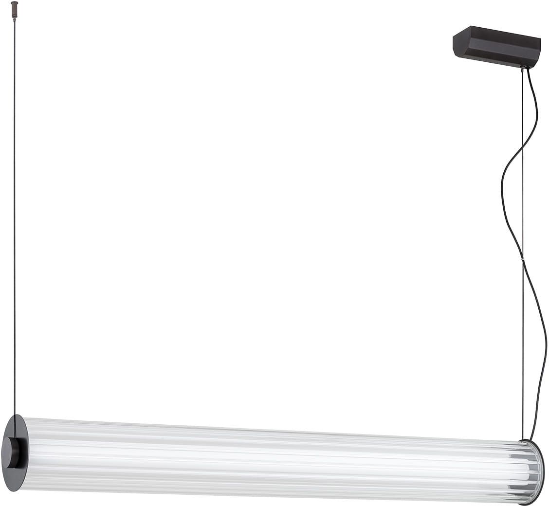Argon Hampton závěsné svítidlo 1x90 W průhledná-titan 8625
