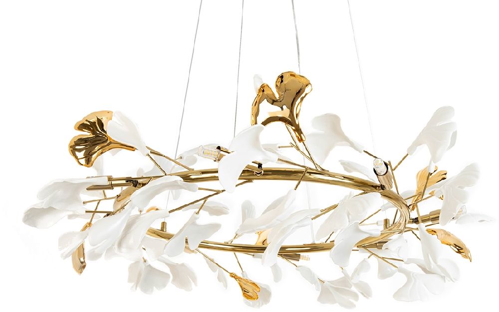 Moosee Flora závěsné svítidlo x40 W zlatá MSE1501100448