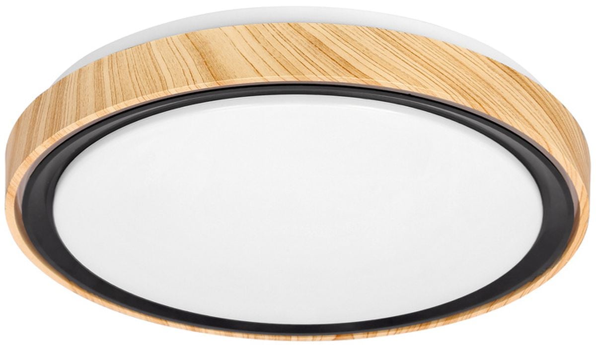 Candellux Aflo nástěnné svítidlo 1x24 W bílá-černá-dřevo 14-33932