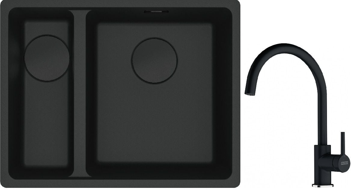 Sada granitový dřez Franke Maris 125.0697.756, kuchyňská baterie Franke Lina 115.0626.020