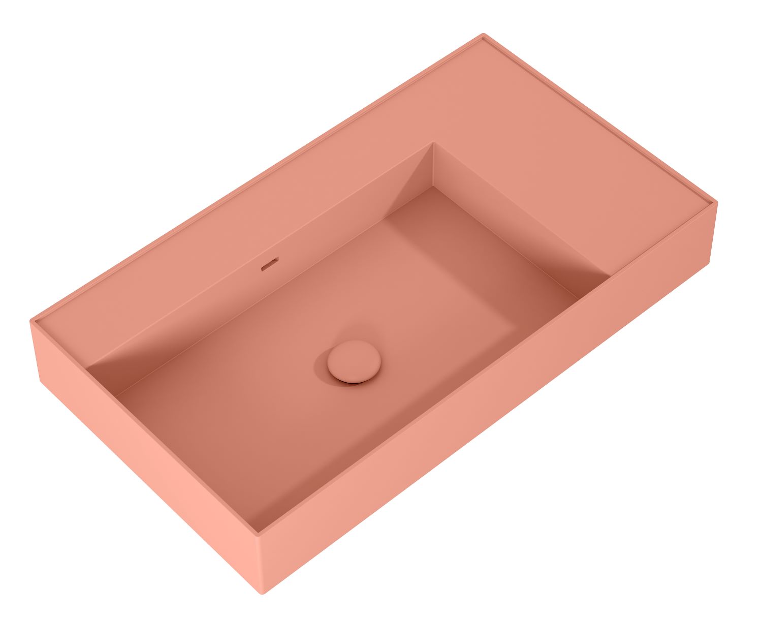 Elita Level umyvadlo 80.5x45.5 cm obdélníkový klasický růžová RE041461176600