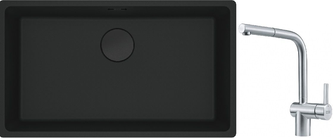 Sada granitový dřez Franke Maris 125.0697.757, kuchyňská baterie Franke Atlas 115.0521.439