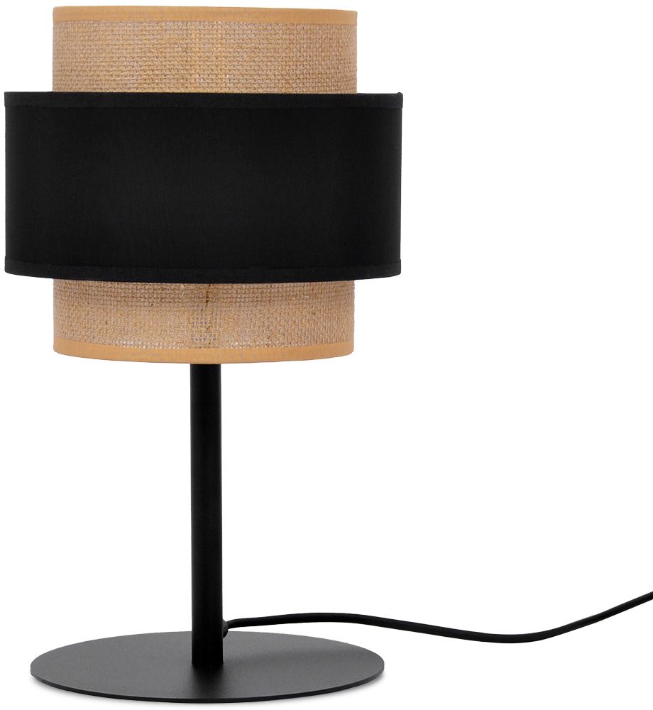 Kaja Gato stolní lampa 1x40 W černá-béžová K-5236