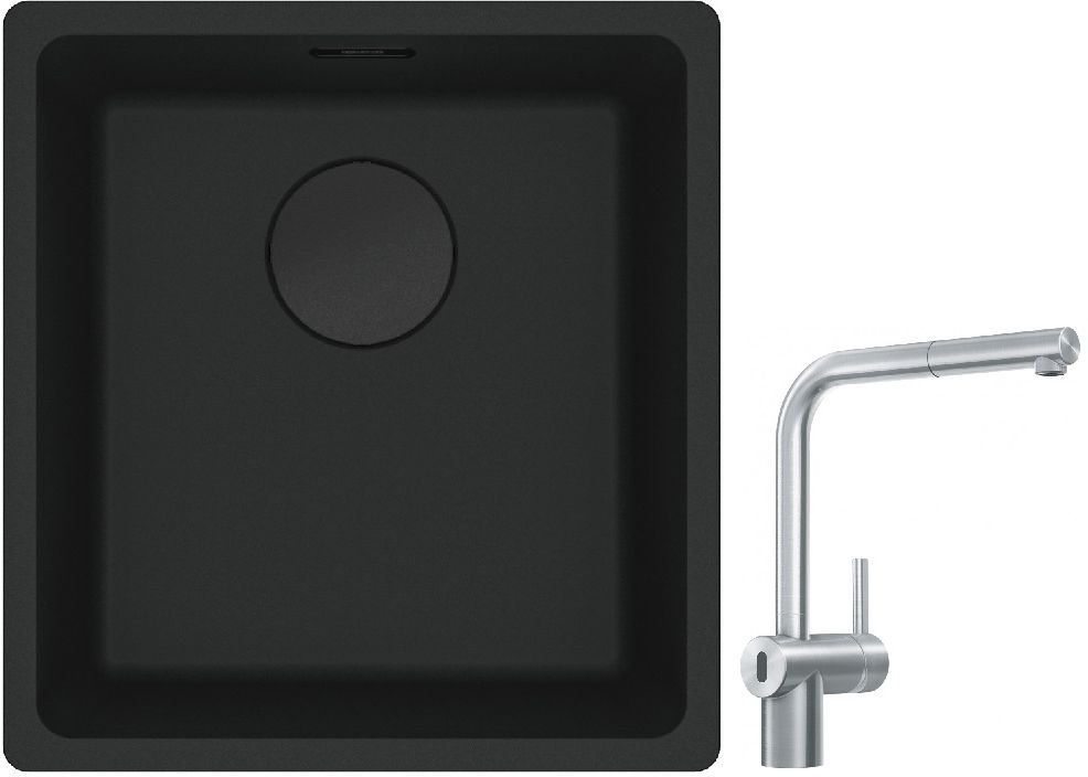Sada kuchyňská baterie Franke Atlas Neo Sensor 115.0625.523, granitový dřez Franke Maris 125.0697.760