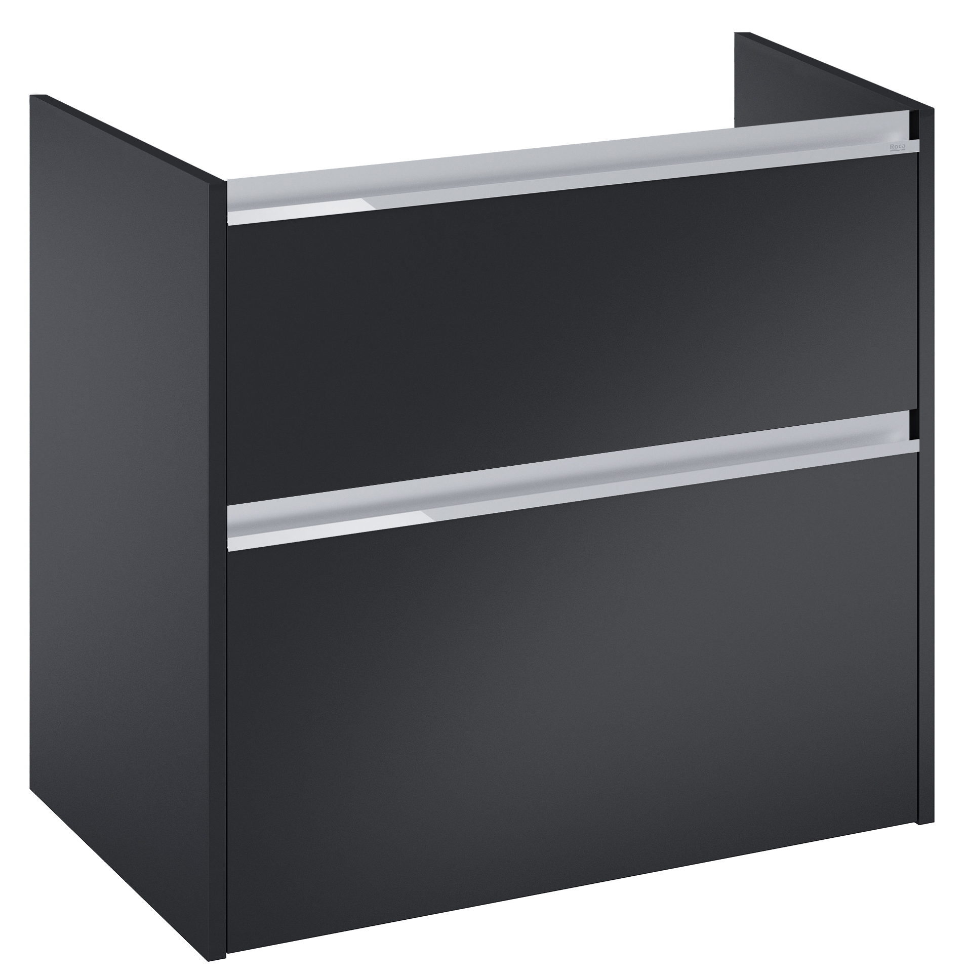 Roca Gap Pro skříňka 68.5x46x66.3 cm pod umyvadlo závěsná černá A857897532
