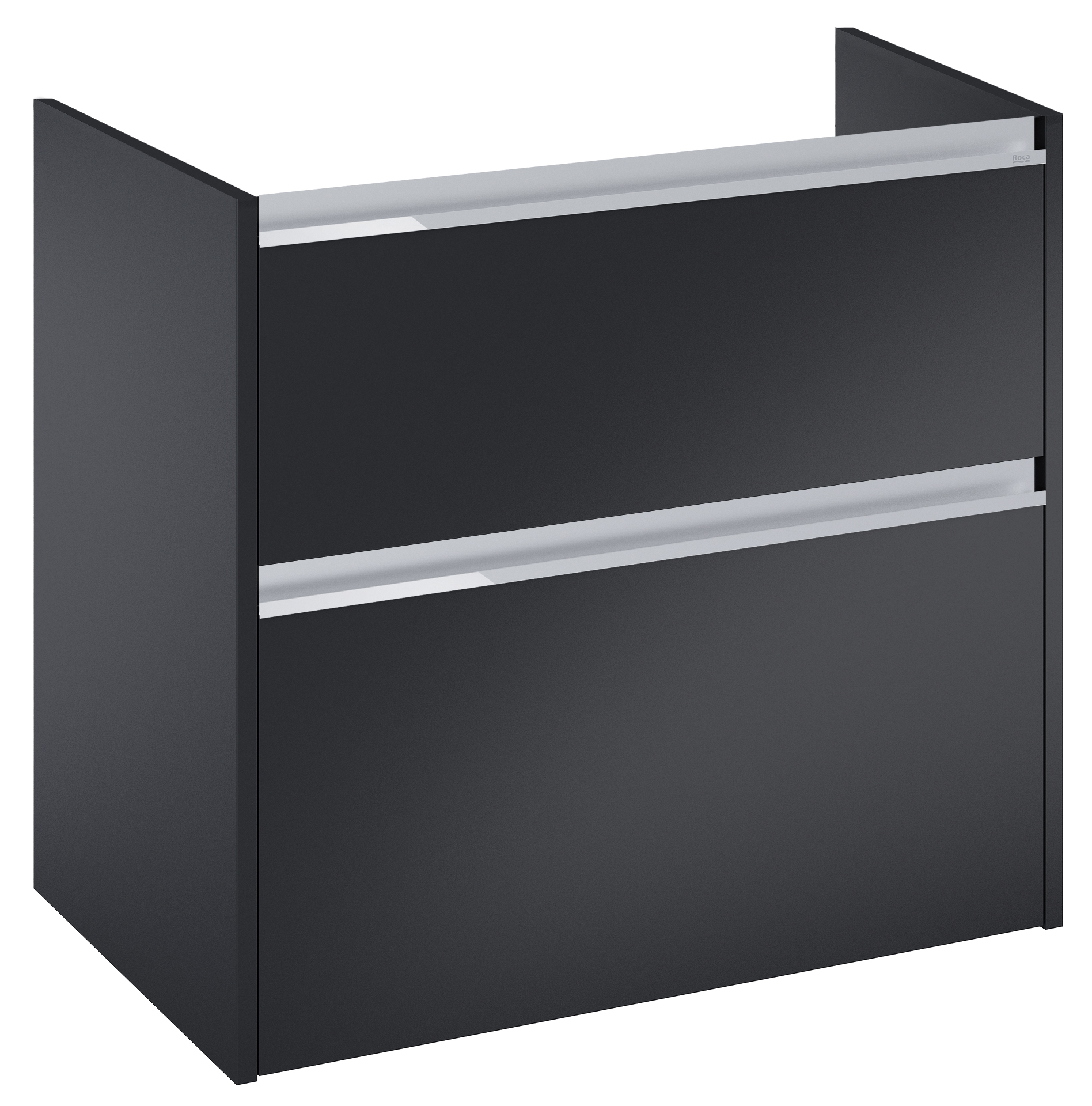 Roca Gap Pro skříňka 78.5x37.6x63.5 cm pod umyvadlo závěsná černá A857910532