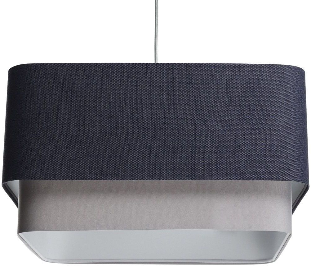 BPS Koncept Kwadro duo závěsné svítidlo 1x60 W šedá/popelavá-tmavě modrá KWD-008