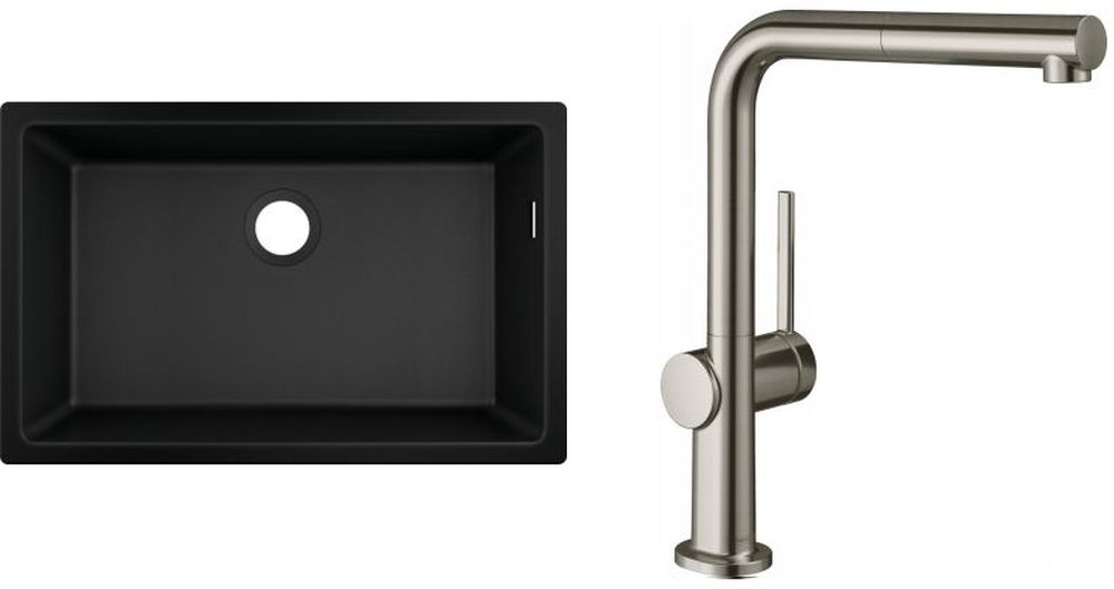 Sada granitový dřez Hansgrohe S 51 43432170, kuchyňská baterie Hansgrohe Talis M54 72809800
