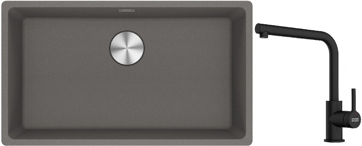 Sada granitový dřez Franke Maris 125.0687.262, kuchyňská baterie Franke Lina 115.0712.435