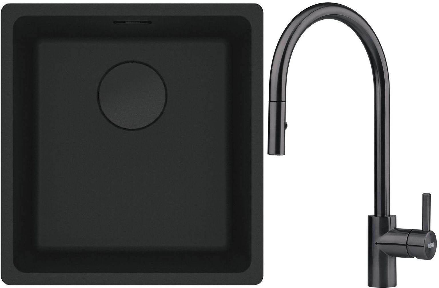 Sada granitový dřez Franke Maris 125.0697.760, kuchyňská baterie Franke Eos 115.0613.671