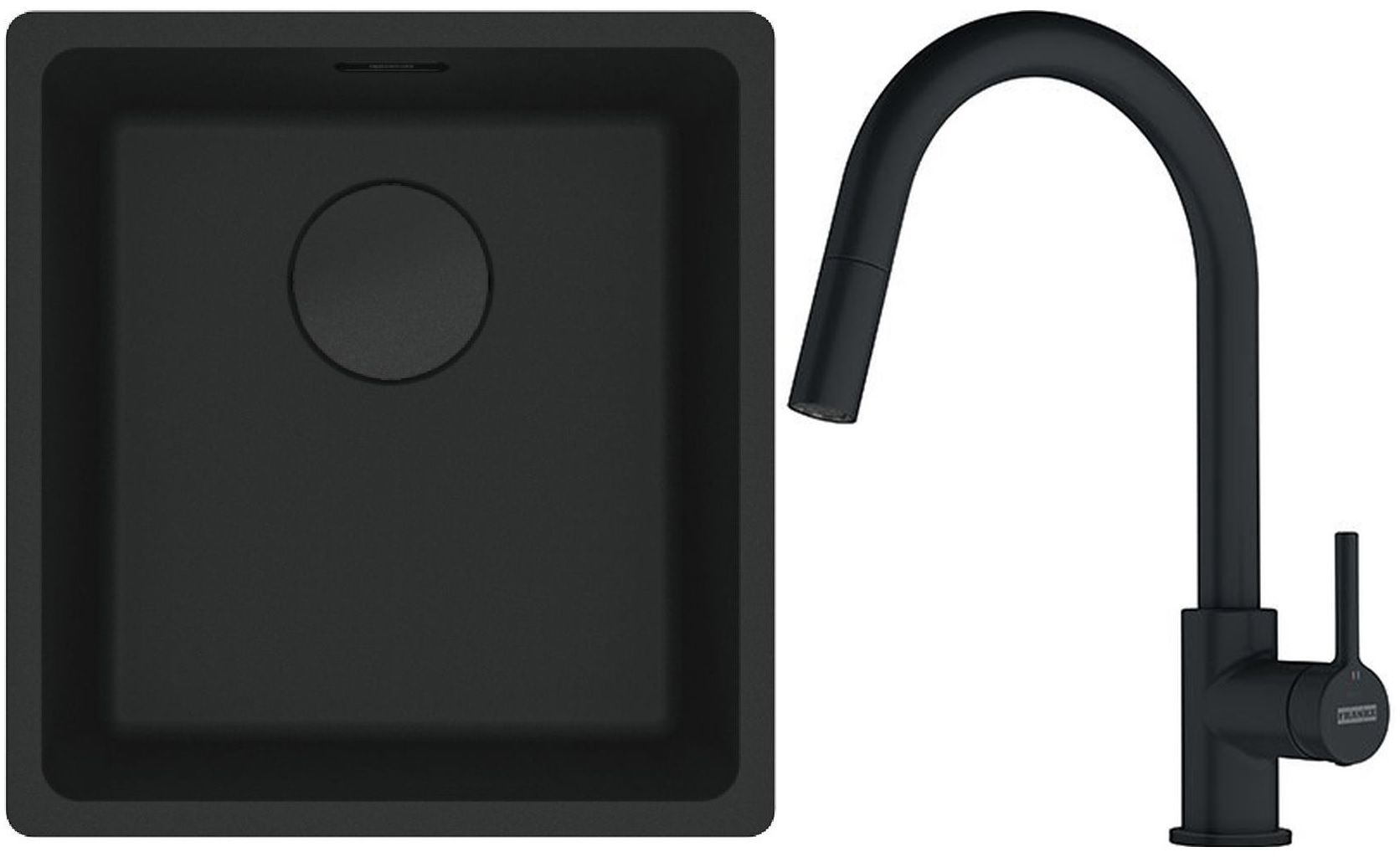 Sada granitový dřez Franke Maris 125.0697.760, kuchyňská baterie Franke Lina 115.0626.053