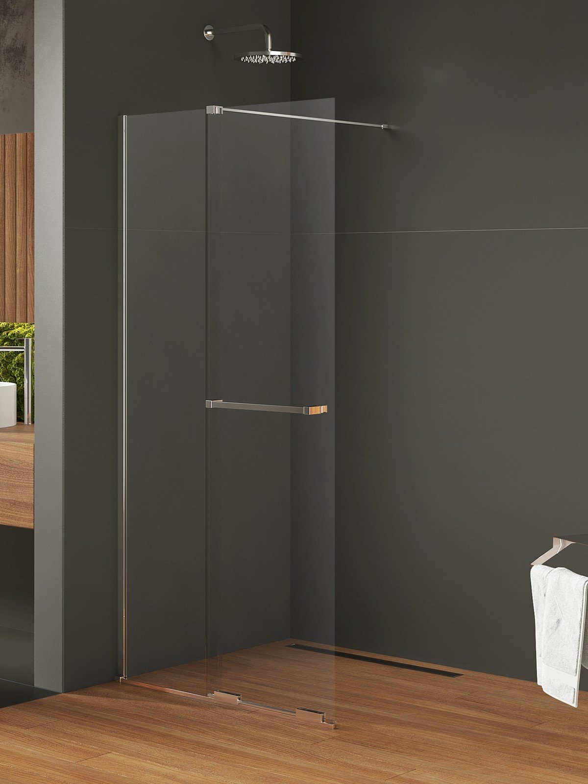 New Trendy Smart sprchová zástěna walk-in 90 cm chrom lesk/průhledné sklo EXK-6622