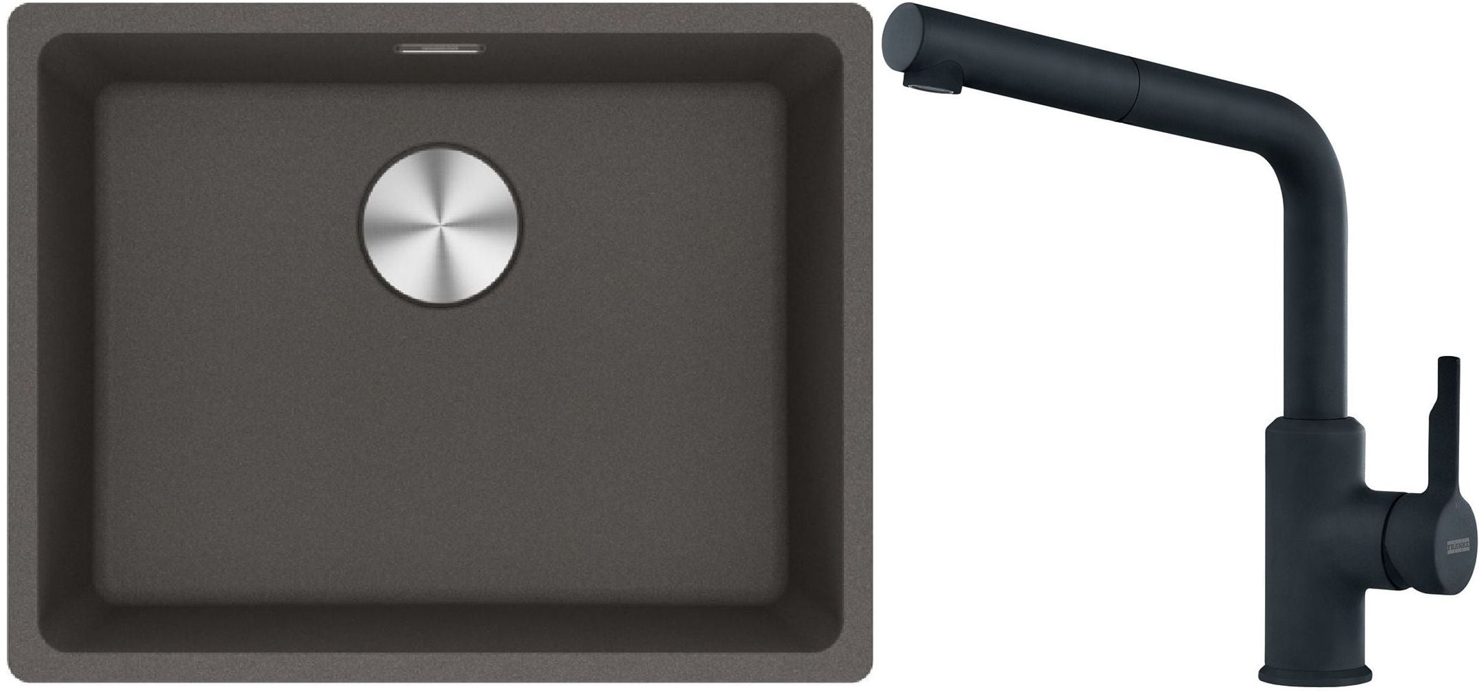 Sada granitový dřez Franke Maris 125.0716.375, kuchyňská baterie Franke Urban 115.0627.523