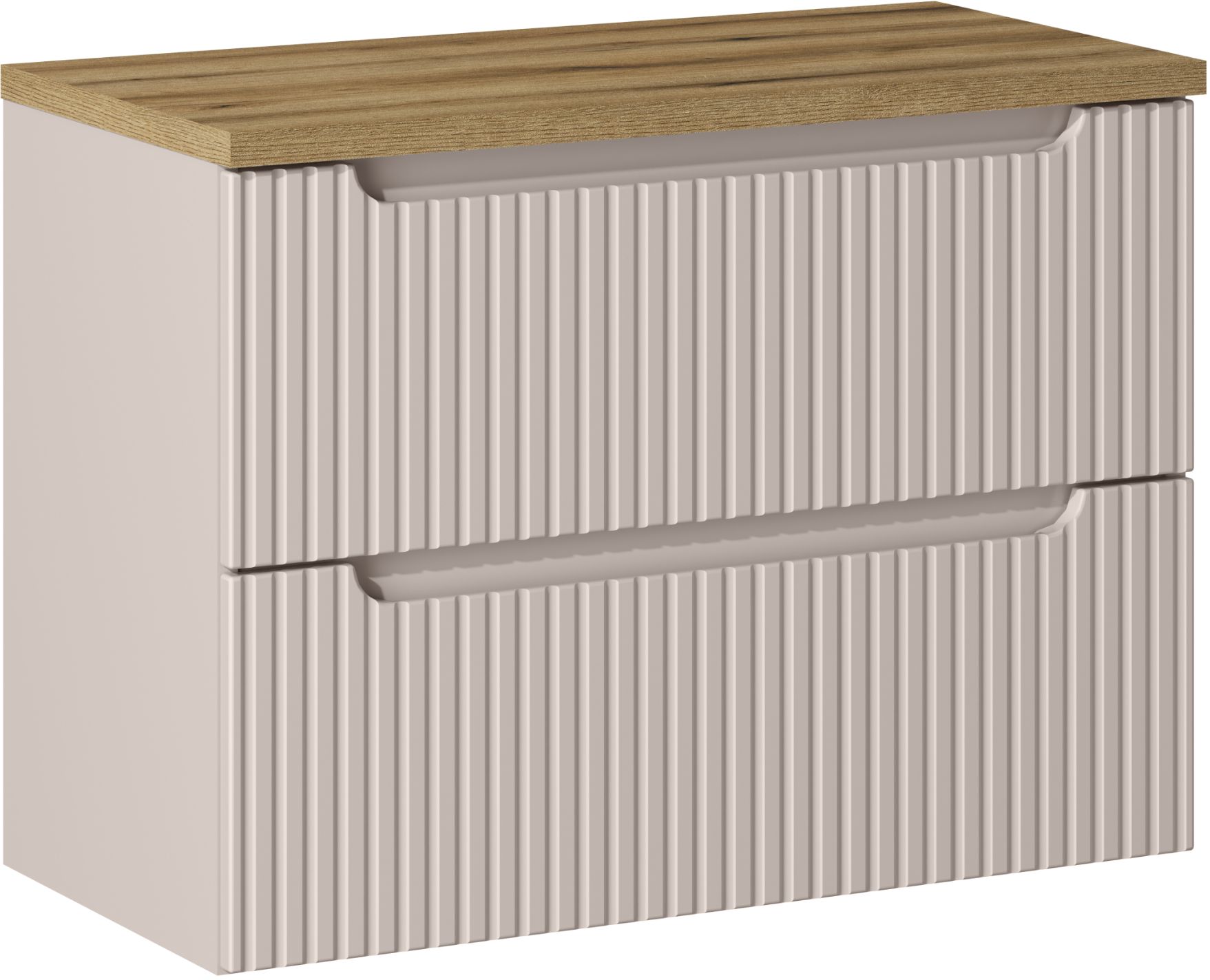 Sada skříňka Comad Nova Cashmere NOVA CASHMERE 82-80-2S, deska Comad Nova Oak NOVA OAK A 89-80