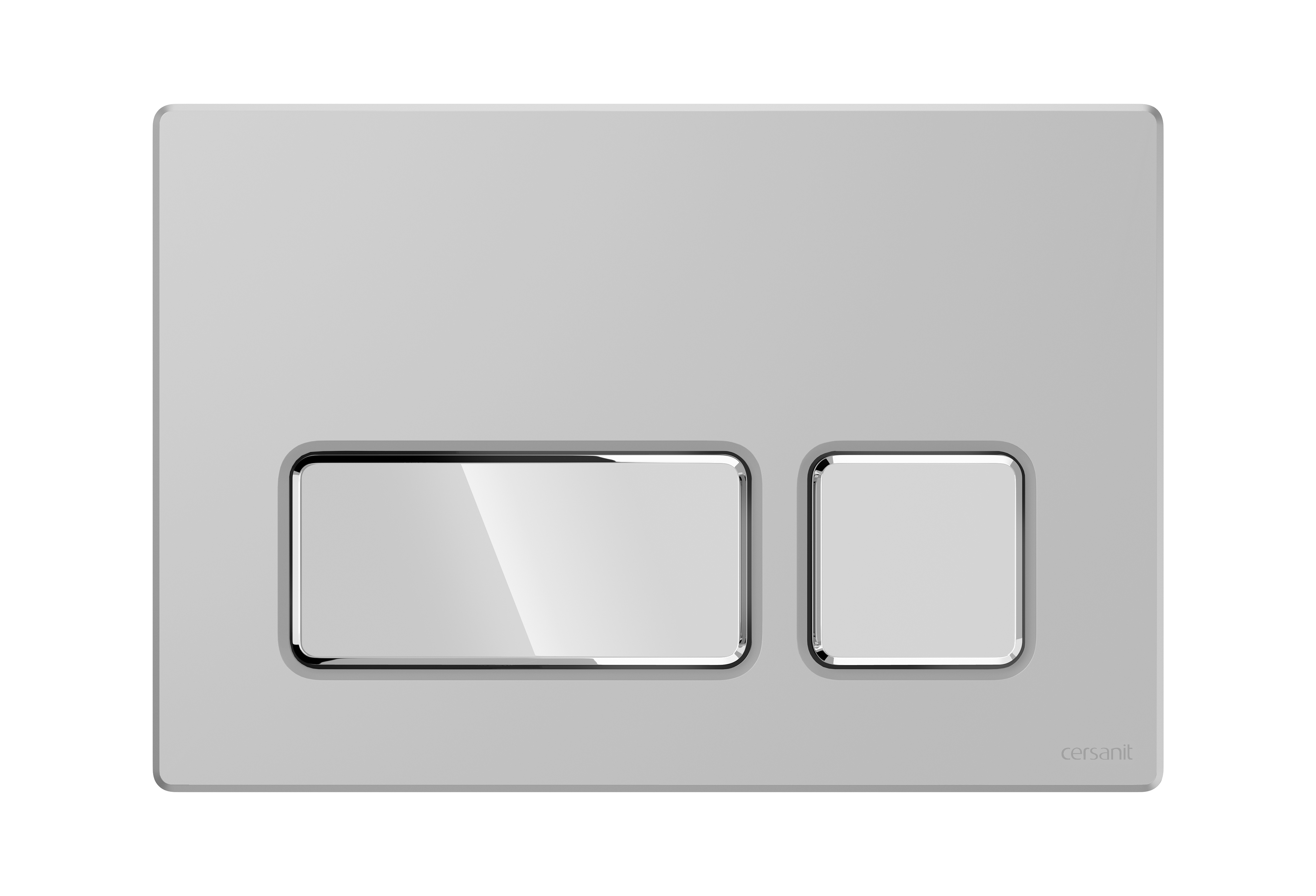 Cersanit Block splachovací tlačítko pro WC lesklý chrom-matný chrom K97-0406