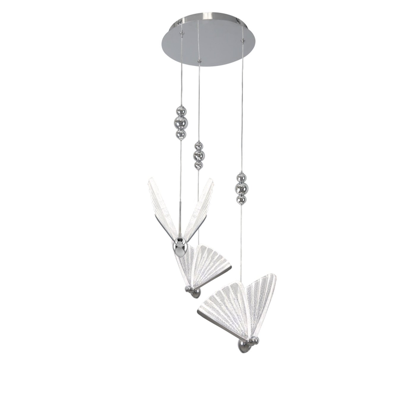 Light Prestige Mariposa závěsné svítidlo 3x24 W chrom LP17153PCH